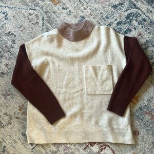 Madewell Color block Mockneck